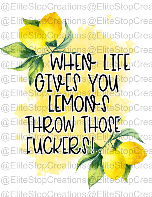 When Life Gives you Lemons - EliteStop Creations