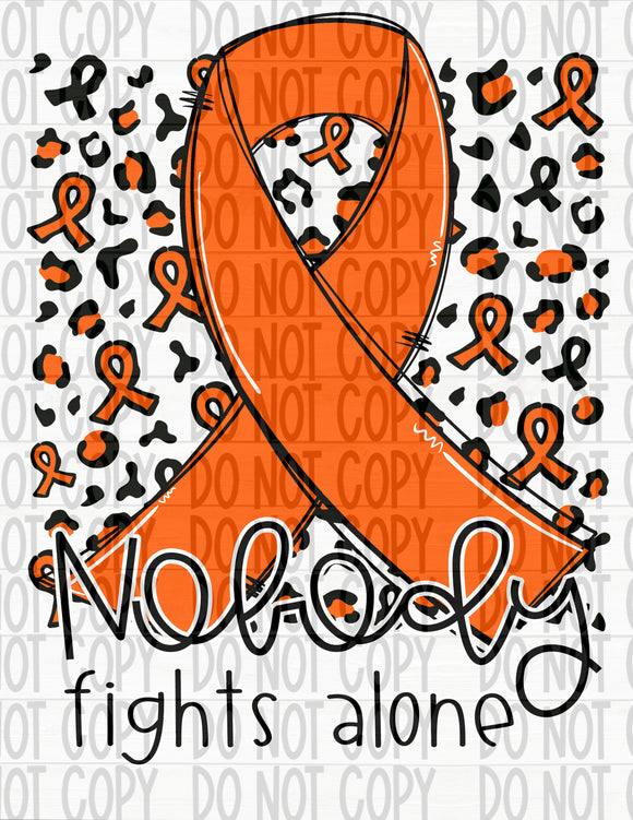 Nobody Fights Alone- Orange - EliteStop Creations