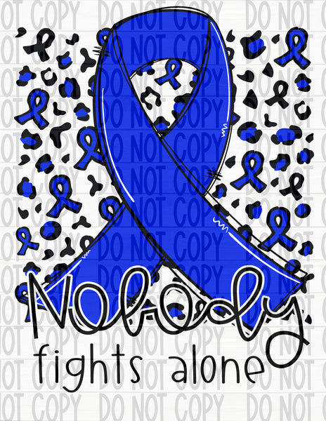 Nobody Fights Alone- Blue - EliteStop Creations