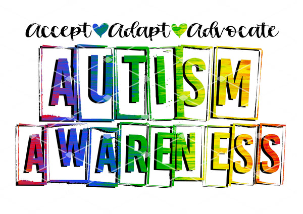Accept Adapt Advocate- Autism Awareness