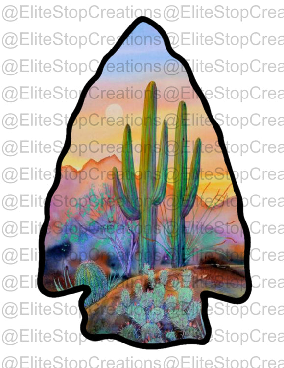 Sunset Cactus - EliteStop Creations
