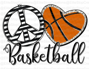 Peace Love Basketball - EliteStop Creations