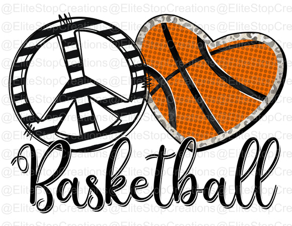 Peace Love Basketball - EliteStop Creations