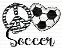 Peace Love Soccer - EliteStop Creations