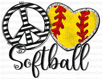 Peace Love Softball - EliteStop Creations