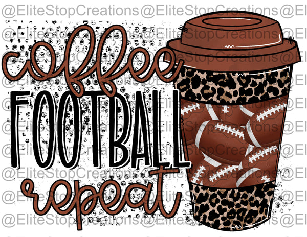 Coffee Football Repeat - EliteStop Creations