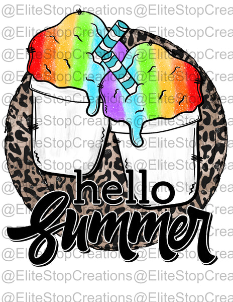 Hello Summer- Leopard - EliteStop Creations