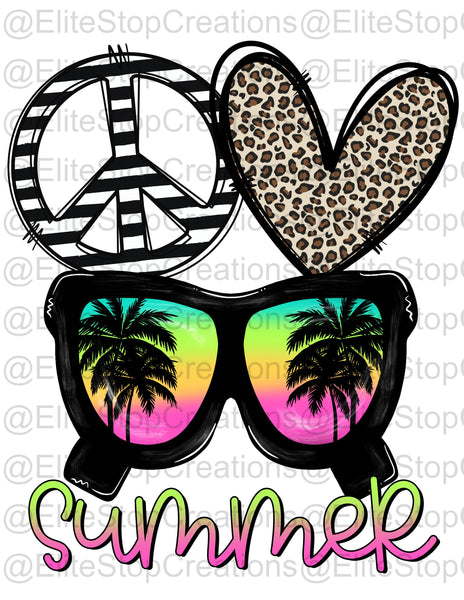 Peace Love Summer - EliteStop Creations