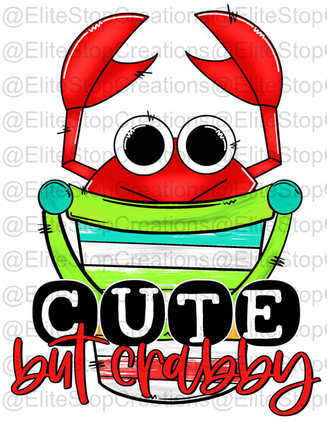 Cute But Crabby- Red - EliteStop Creations