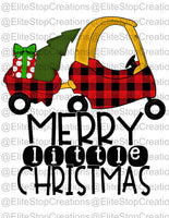 Merry Little Christmas- Plaid - EliteStop Creations