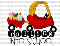 Rolling into School- Red - EliteStop Creations