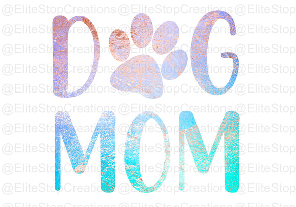 Dog Mom- Multi Colored - EliteStop Creations