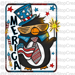 Merica Penguin - EliteStop Creations