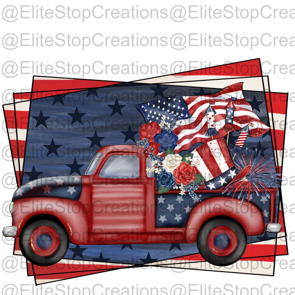 Independence Day Truck - EliteStop Creations