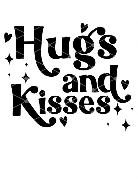 Hugs & Kisses- Black - EliteStop Creations