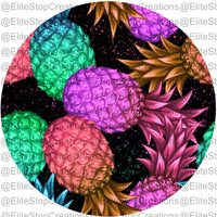 Colored Pineapple- Dark - EliteStop Creations