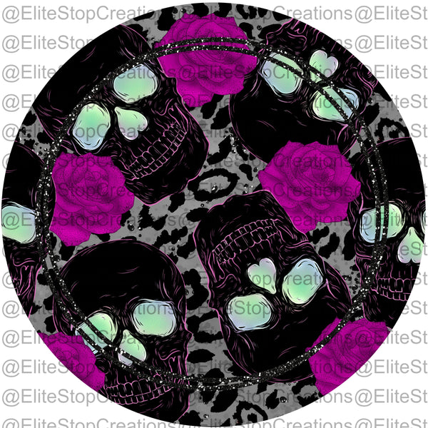 Purple Rose- Skull - EliteStop Creations