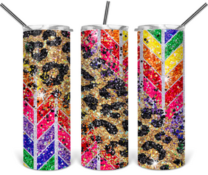 Leopard and Glitter Tangram - EliteStop Creations