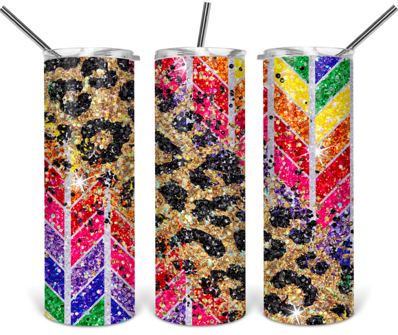 Leopard and Glitter Tangram - EliteStop Creations