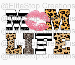 Mom Life- Lips - EliteStop Creations