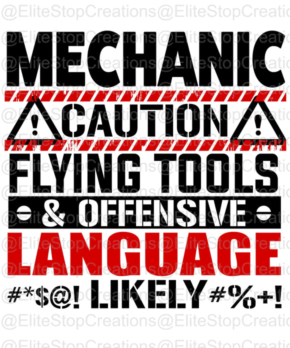 Mechanic- Caution - EliteStop Creations