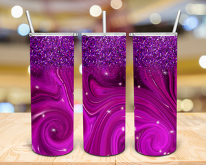 Purple Marble Glitter - EliteStop Creations