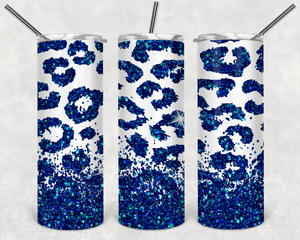 Navy Blue Leopard Glitter - EliteStop Creations