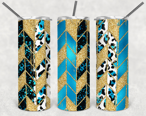 Blue & Black Leopard Tangram - EliteStop Creations