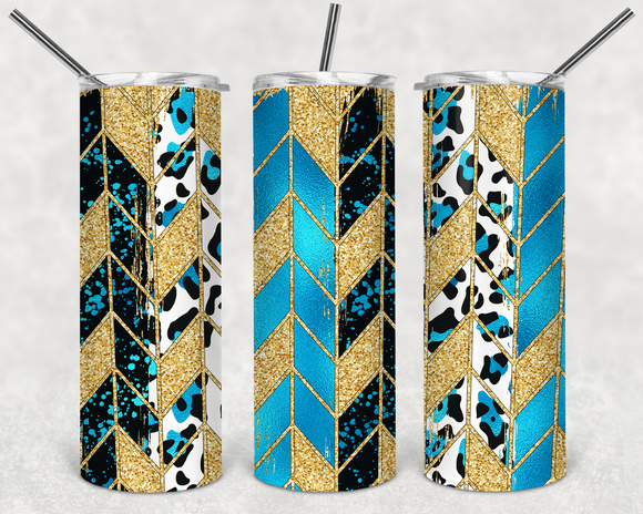 Blue & Black Leopard Tangram - EliteStop Creations