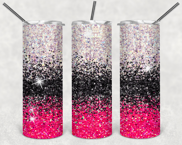 Pink White Black Ombre - EliteStop Creations