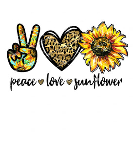 Peace Love Sunflower