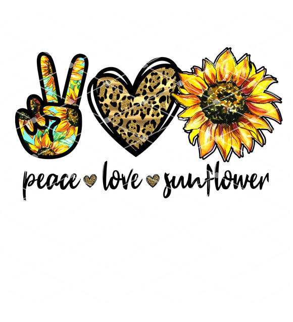 Peace Love Sunflower
