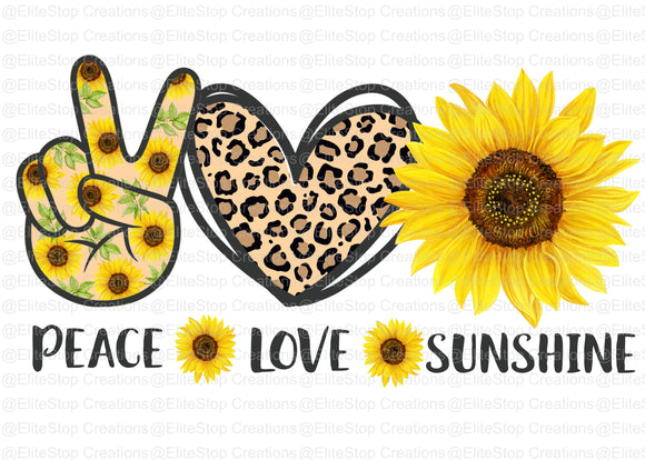 Peace Love Sunshine - EliteStop Creations
