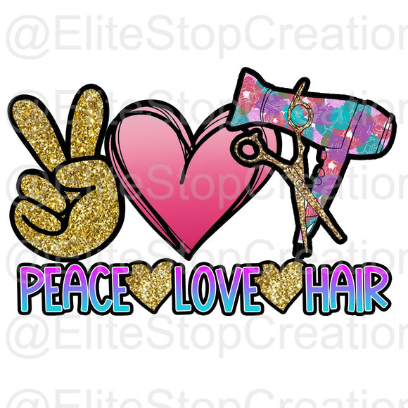 Peace Love Hair - EliteStop Creations