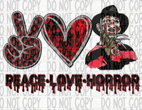 Peace Love Horror Jason - EliteStop Creations