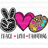 Peace Love Painting - EliteStop Creations