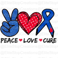 Peace Love Cure - EliteStop Creations