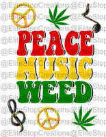 Peace Music Weed - EliteStop Creations