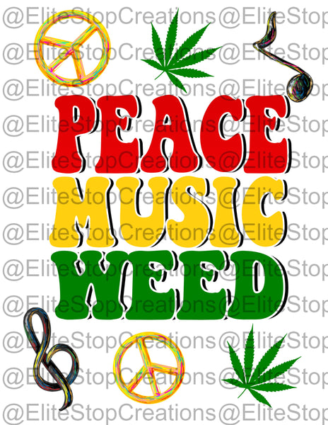 Peace Music Weed - EliteStop Creations