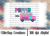 Poppin into 1st Grade- Digital Design - EliteStop Creations