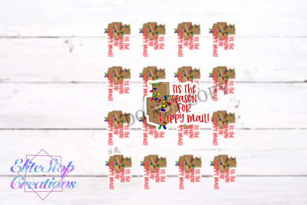 Its the Season for Happy Mail | Christmas- 48 Stickers - EliteStop Creations