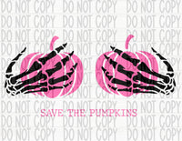 Save the Pumpkins- Skeleton - EliteStop Creations