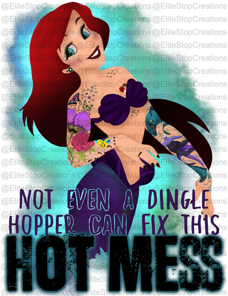 Ariel- Hot Mess- BG - EliteStop Creations