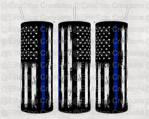 Thin Blue Line Flag - EliteStop Creations
