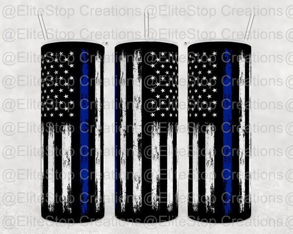 Thin Blue Line Flag - EliteStop Creations