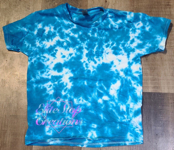 Tie Dye- Crinkle- Bahama Blue