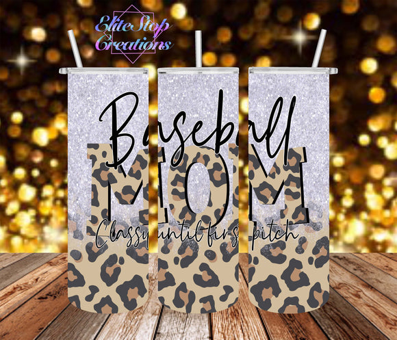 Baseball Mom- Leopard Ombre - EliteStop Creations