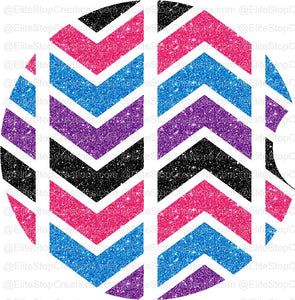 Black/Purple/Pink Chevron - EliteStop Creations