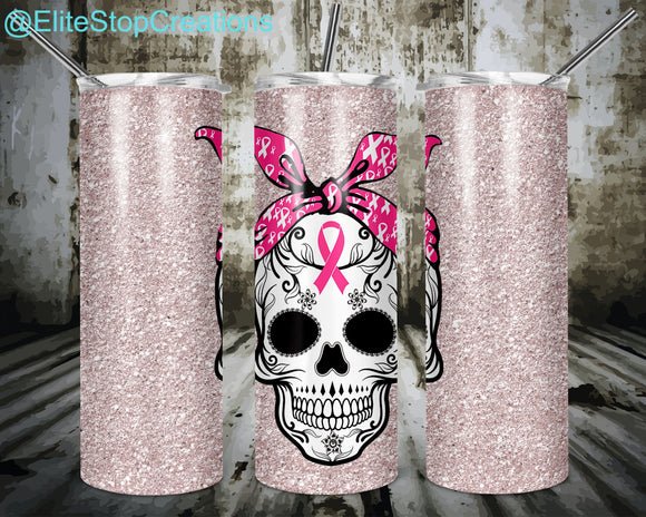 Breast Cancer Skull - EliteStop Creations
