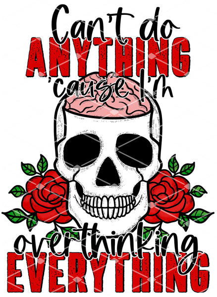 Cant Do Anything- Overthinking | Red - EliteStop Creations